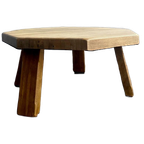 Vintage Eiken Brutalist Coffee Table / Salontafel thumbnail 1