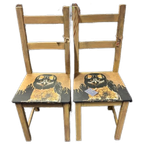 2 Stoelen Met Stoere Uil thumbnail 1
