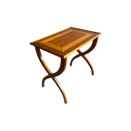 X-Shaped Leg Side Table thumbnail 1