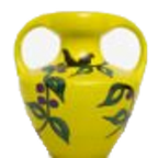 Gele Marei 9302 Keramieken Amphora Vaas 60s/ 70s Met Planten Decor thumbnail 1