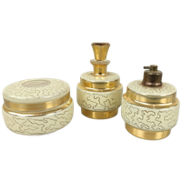 Glazen Parfum / Kaptafel Setje