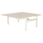 Solidesk Benchwerkplek, Wit Blad, 180X90 Cm (2X), Hoogte Verstelbaar Onderstel D.M.V. Handslinger thumbnail 1