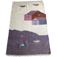 Wollen Zweeds Rollakan Kleed, Vloerkleed, Beachhouse, Seaside