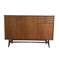Vintage Teak Sideboard Dressoir, Highboard Uit Zweden