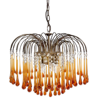 Kristallen Xl Plafondlamp Met Teardrops, 1970'S