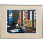 Edward Hopper Print Van Schilderij Chop Suey In Lijst 50X40