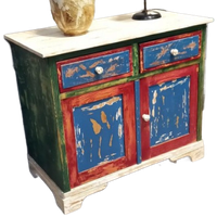 Vintage Meidenkast In Boho-Stijl