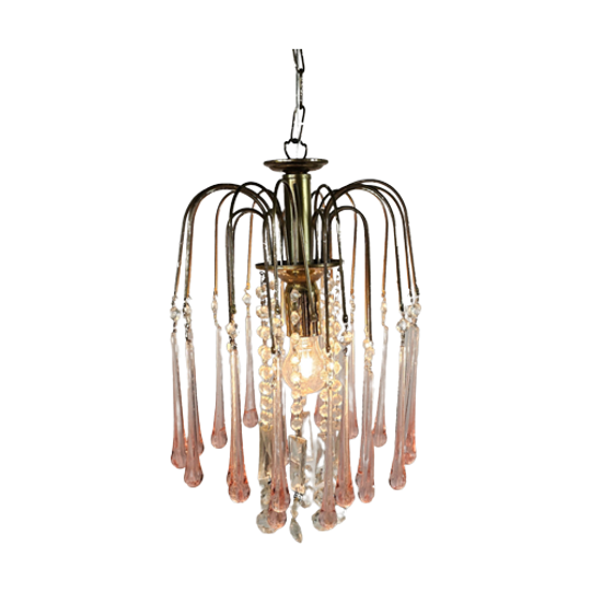 Vintage - Italiaans Design - Murano Glass Chandelier - Waterval - Kroonluchter - Paolo Venini - ‘ 1
