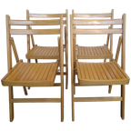 4x Klapstoelen Van Ctc In Beukenhout thumbnail 1