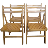 4x Klapstoelen Van Ctc In Beukenhout