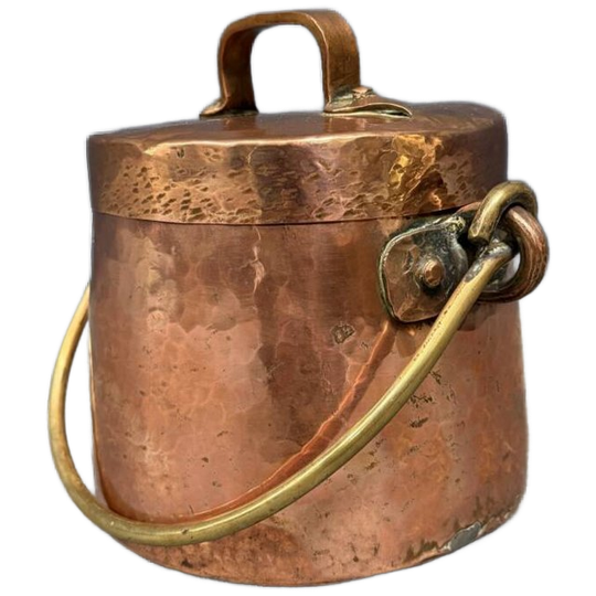 Rood Koperen Pot Met Deksel 1
