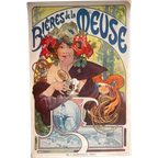 Alphonse Mucha, Bières De La Meuse, 1987 thumbnail 1