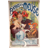 Alphonse Mucha, Bières De La Meuse, 1987