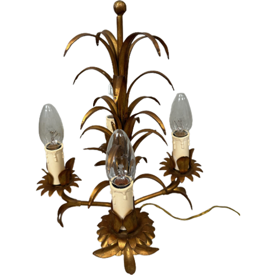 Vintage Palm Tafellamp – Hollywood Regency 1