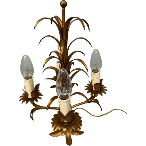 Vintage Palm Tafellamp – Hollywood Regency