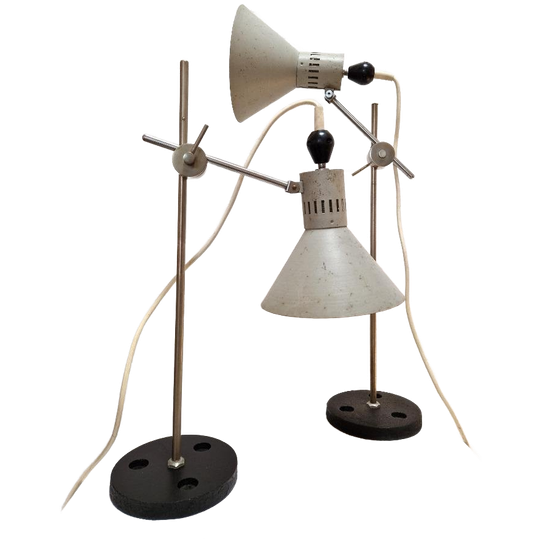 Set Vintage Industriële Tafellampen, 1960s 1