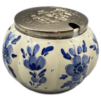 Vintage Delft'S Confituur Pot Met Deksel thumbnail 1