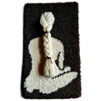 Vintage Wollen Wandkleed Smyrna Jaren 70 Muurkleed thumbnail 1