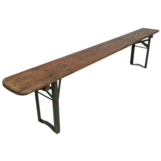 Klapbank, Bank Inklapbaar Voor Terras, 216 Cm Lang, Jaren 60 1