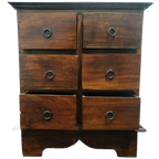 Rustieke Vintage Houten Ladekast Wandkast thumbnail 1