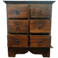 Rustieke Vintage Houten Ladekast Wandkast