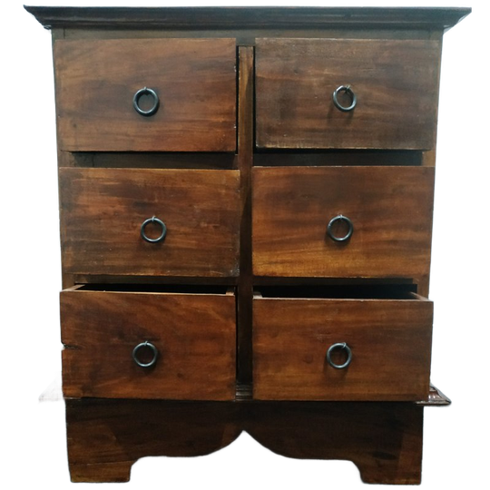 Rustieke Vintage Houten Ladekast Wandkast 1