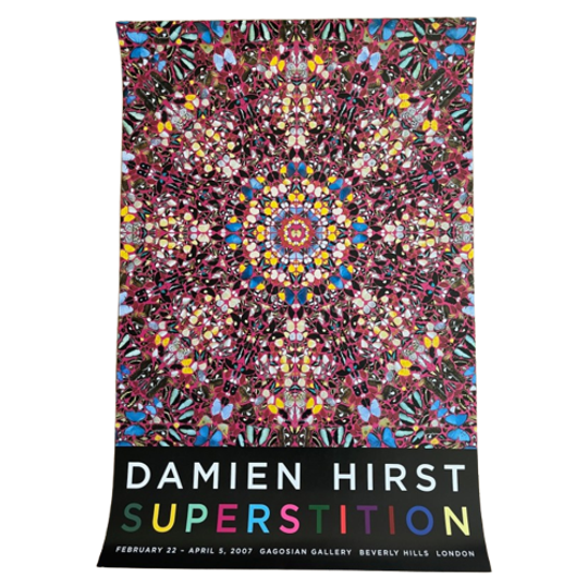 Damien Hirst, Superstition, Orginal Gallery Exhibition Poster, Printed In The New York 1