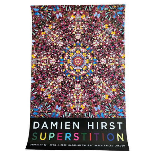 Damien Hirst, Superstition, Orginal Gallery Exhibition Poster, Printed In The New York