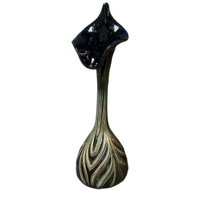 Antieke Art Nouveau Glazen Vaas