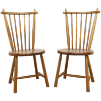 2x Spijlenstoel De Ster Geldermalsen, 1960s