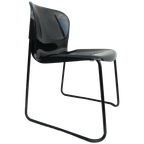 3 Zwarte Retro Design Stoelen Gerd Lange Drabert thumbnail 1