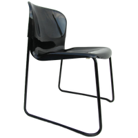 3 Zwarte Retro Design Stoelen Gerd Lange Drabert