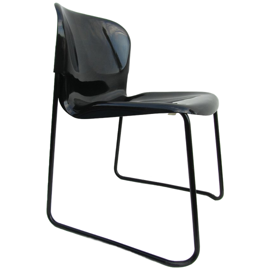 3 Zwarte Retro Design Stoelen Gerd Lange Drabert 1