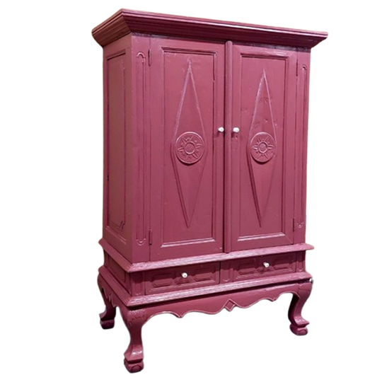 Antieke Meidenkast In De Kleur Merlot Mania Van Lab Paint 1