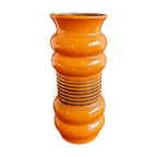 Orange Vase Alfred Klein Ceramic thumbnail 1