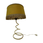 Mid-Century Brass Spiral Table Lamp , 1950’S thumbnail 1