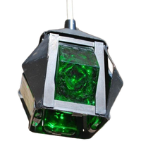Vintage Zweeds Lampje Elfwing Design Groen Glas