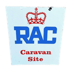 Zwaar Emaille, Geëmailleerd Bord Rac Caravan Site thumbnail 1