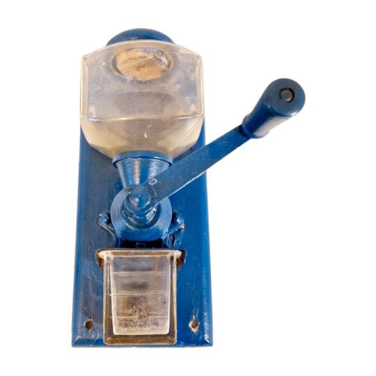 Zeldzame Vintage Glazen Koffiemolen Koffiemaler Wandmolen 1