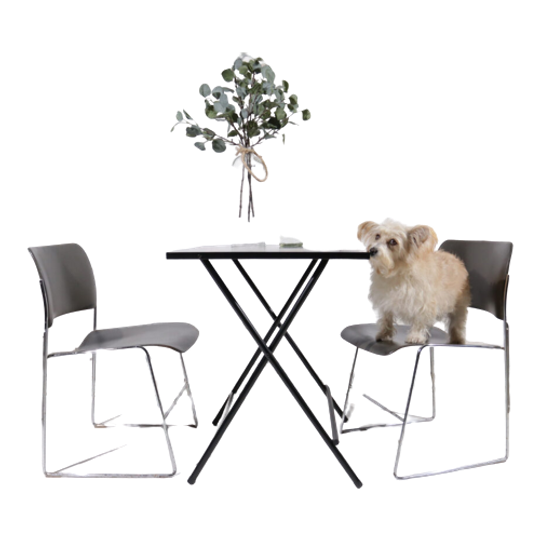 Industrieel Vintage David Rowland 40/4 Stoelen Donker Legergroen 1