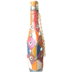 Superleuke Met Patchwork Skai Leer Beklede Fles /Karaf thumbnail 1