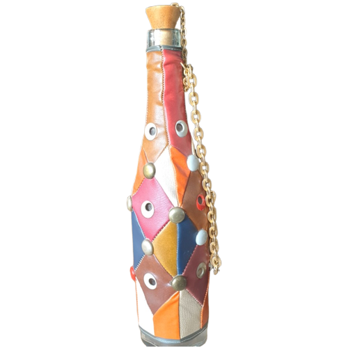 Superleuke Met Patchwork Skai Leer Beklede Fles /Karaf