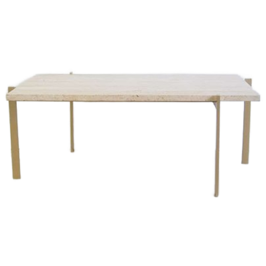 Rechthoekige Travertin Salontafel 1