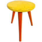 Vintage Krukje Houten Melkkrukje Retro Plantentafel Tafeltje thumbnail 1