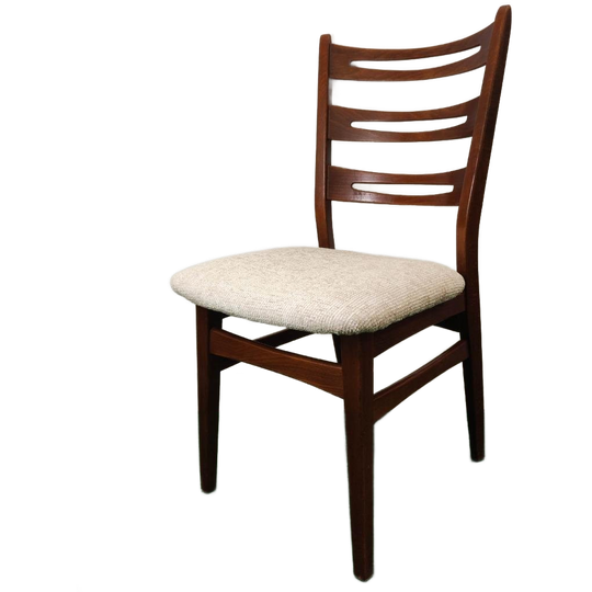 Vintage Teakhouten Eetkamer Stoel 1