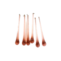 Vintage Glazen Pegels-druppels 16 Cm. Roze Murano
