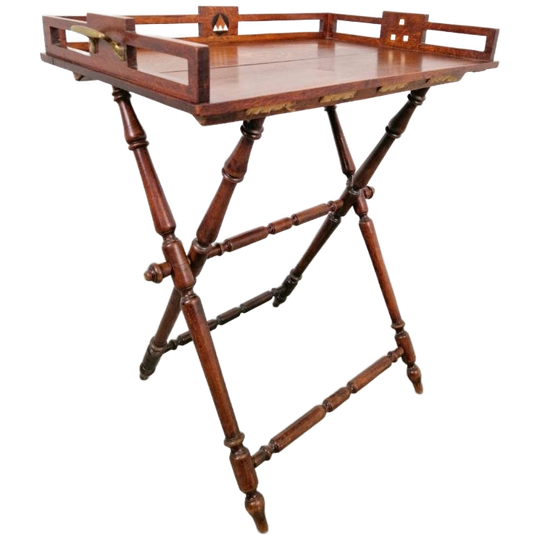 Tray Georgian Militaire Campaign Butlerstray Side Table 19e 1