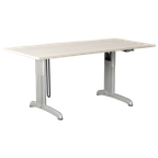 Gispen Bureau, Gekalkt Eiken Blad, 170 X 80 Cm, Hoogte Instelbaar Onderstel D.M.V. Handslinger thumbnail 1