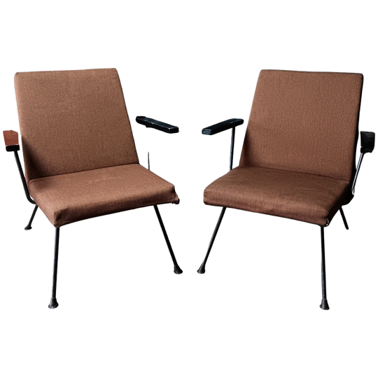 Vintage Fauteuils Gispen Door Martin Visser - Provenance Rijksuniversiteit Groningen 1