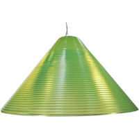 Murano Groen Glazen Hanglamp Solaris Van Leucos, Design R. Toso & Massari Voor Leucos, 1980S